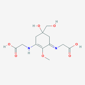 molecular formula C12H18N2O7 B1260214 菌孢色素-2-甘氨酸 