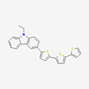 9-Ethyl-3-[5-(5-thiophen-2-ylthiophen-2-yl)thiophen-2-yl]carbazole