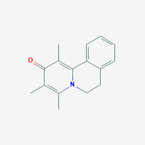 2H-Benzo[a]quinolizin-2-one, 6,7-dihydro-1,3,4-trimethyl-