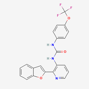 N-[2-(1-Benzofuran-2-yl)pyridin-3-yl]-N'-[4-(trifluoromethoxy)phenyl]urea