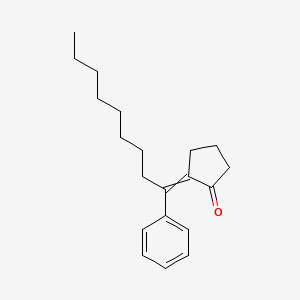 2-(1-Phenylnonylidene)cyclopentan-1-one