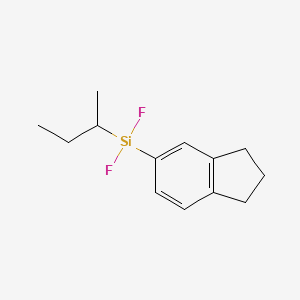 (Butan-2-yl)(2,3-dihydro-1H-inden-5-yl)difluorosilane