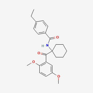 N-[1-(2,5-Dimethoxybenzoyl)cyclohexyl]-4-ethylbenzamide