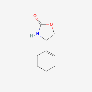 molecular formula C9H13NO2 B12602331 4-(Cyclohex-1-en-1-yl)-1,3-oxazolidin-2-one CAS No. 917908-21-5