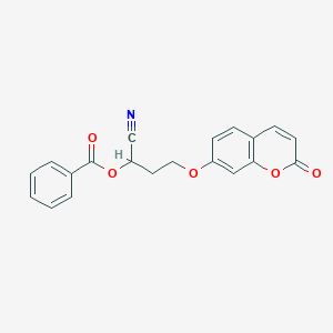 1-Cyano-3-[(2-oxo-2H-1-benzopyran-7-yl)oxy]propyl benzoate