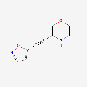 Morpholine, 3-(5-isoxazolylethynyl)-