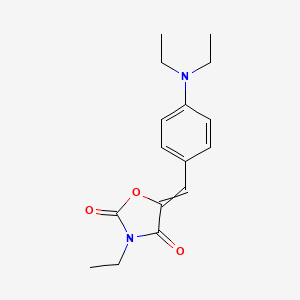 5-{[4-(Diethylamino)phenyl]methylidene}-3-ethyl-1,3-oxazolidine-2,4-dione