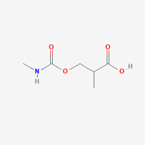 molecular formula C6H11NO4 B12602507 2-Methyl-3-[(methylcarbamoyl)oxy]propanoic acid CAS No. 876139-20-7