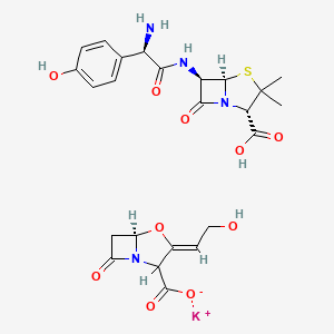 molecular formula C24H27KN4O10S B1260260 阿莫西林和克拉维酸钾 