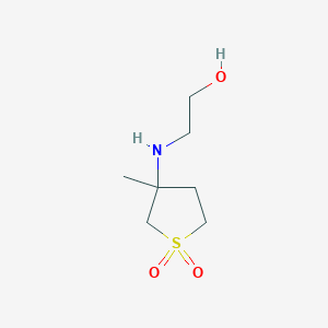 molecular formula C7H15NO3S B126027 2-[(3-甲基-1,1-二氧硫环-3-基)氨基]乙醇 CAS No. 151775-04-1