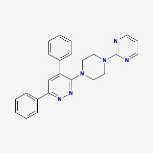Pyridazine, 4,6-diphenyl-3-(4-(2-pyrimidinyl)-1-piperazinyl)-