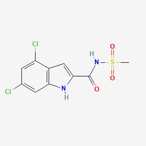 1H-Indole-2-carboxamide, 4,6-dichloro-N-(methylsulfonyl)-