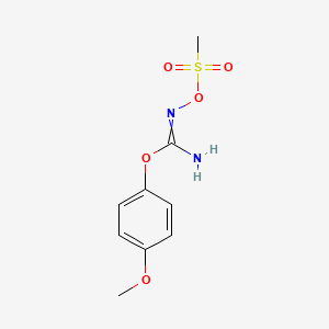 4-Methoxyphenyl N'-[(methanesulfonyl)oxy]carbamimidate