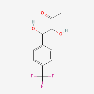 3,4-Dihydroxy-4-[4-(trifluoromethyl)phenyl]butan-2-one