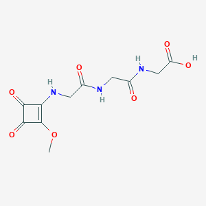 N-(2-Methoxy-3,4-dioxocyclobut-1-en-1-yl)glycylglycylglycine