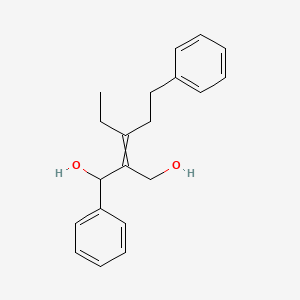 1-Phenyl-2-(1-phenylpentan-3-ylidene)propane-1,3-diol