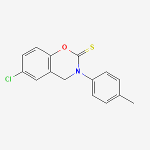 6-Chloro-3-(4-methylphenyl)-3,4-dihydro-2H-1,3-benzoxazine-2-thione