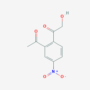 1-(2-Acetyl-4-nitrophenyl)-2-hydroxyethan-1-one