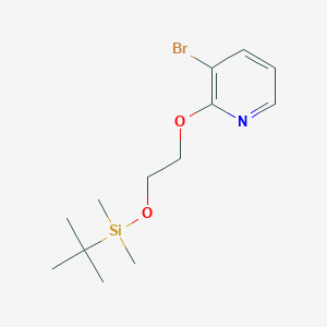 3-Bromo-2-(2-{[tert-butyl(dimethyl)silyl]oxy}ethoxy)pyridine