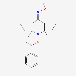 N-[2,2,6,6-Tetraethyl-1-(1-phenylethoxy)piperidin-4-ylidene]hydroxylamine