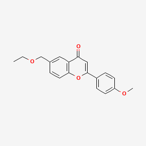 4H-1-Benzopyran-4-one, 6-(ethoxymethyl)-2-(4-methoxyphenyl)-