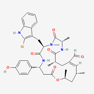 molecular formula C36H43BrN4O7 B1260336 Jaspamide G 