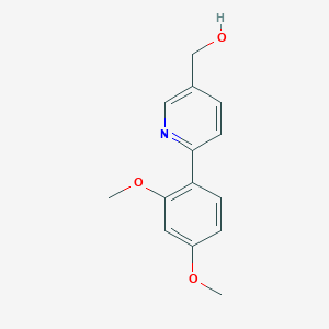 [6-(2,4-Dimethoxyphenyl)pyridin-3-yl]methanol