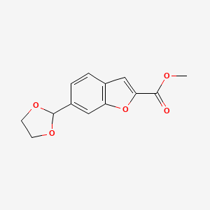 Methyl 6-(1,3-dioxolan-2-yl)-1-benzofuran-2-carboxylate