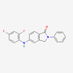 1H-Isoindol-1-one, 5-[(2,4-difluorophenyl)amino]-2,3-dihydro-2-phenyl-