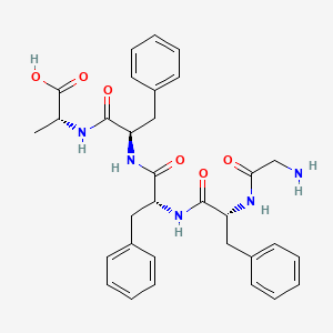 molecular formula C32H37N5O6 B12603439 Glycyl-D-phenylalanyl-D-phenylalanyl-D-phenylalanyl-D-alanine CAS No. 644997-22-8