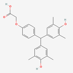 {4-[Bis(4-hydroxy-3,5-dimethylphenyl)methyl]phenoxy}acetic acid