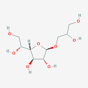 molecular formula C9H18O8 B1260351 1-O-glyceryl beta-D-galactofuranoside 