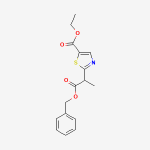 Ethyl 2-[1-(benzyloxy)-1-oxopropan-2-YL]-1,3-thiazole-5-carboxylate