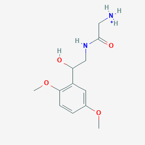 molecular formula C12H19N2O4+ B1260352 Midodrine(1+) 