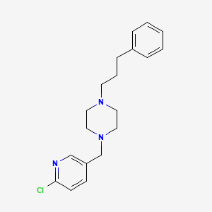 1-[(6-Chloropyridin-3-yl)methyl]-4-(3-phenylpropyl)piperazine