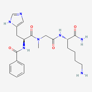 N-Benzoyl-L-histidyl-N-methylglycyl-L-lysinamide