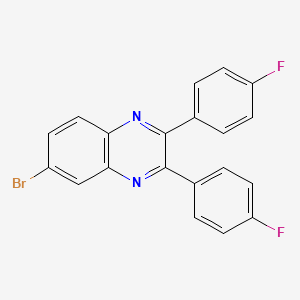 Quinoxaline, 6-bromo-2,3-bis(4-fluorophenyl)-