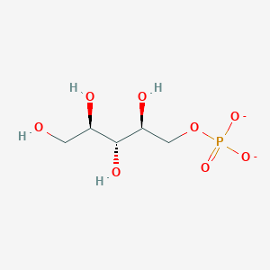 molecular formula C5H11O8P-2 B1260358 D-ribitol 1-phosphate(2-) 