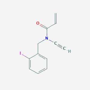 N-Ethynyl-N-[(2-iodophenyl)methyl]prop-2-enamide