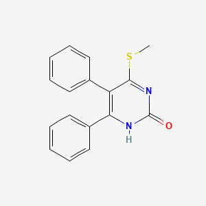 4-methylsulfanyl-5,6-diphenyl-1H-pyrimidin-2-one