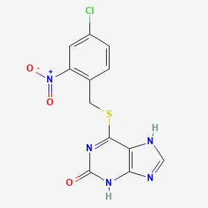 6-[(4-chloro-2-nitro-phenyl)methylsulfanyl]-9H-purin-2-ol