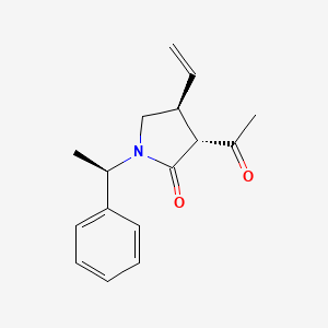 (3R,4S)-3-acetyl-4-ethenyl-1-[(1R)-1-phenylethyl]pyrrolidin-2-one