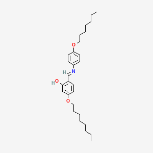 6-{[4-(Heptyloxy)anilino]methylidene}-3-(octyloxy)cyclohexa-2,4-dien-1-one