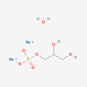 molecular formula C3H9Na2O7P B1260366 甘油磷酸二钠盐水合物 CAS No. 55073-41-1