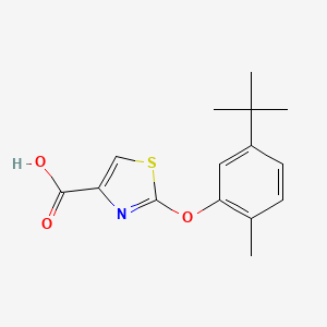 2-(5-tert-Butyl-2-methylphenoxy)-1,3-thiazole-4-carboxylic acid