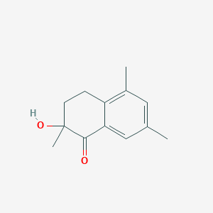 molecular formula C13H16O2 B12603665 2-Hydroxy-2,5,7-trimethyl-3,4-dihydronaphthalen-1(2H)-one CAS No. 918336-23-9