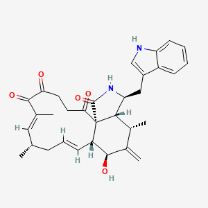 molecular formula C32H36N2O5 B1260367 异毛壳菌素 D 