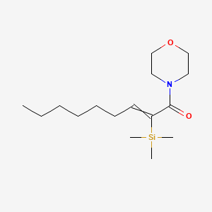 1-(Morpholin-4-YL)-2-(trimethylsilyl)non-2-EN-1-one