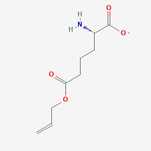 molecular formula C9H14NO4- B12603677 (2S)-2-Amino-6-oxo-6-[(prop-2-en-1-yl)oxy]hexanoate CAS No. 651045-01-1