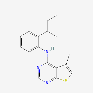 N-[2-(Butan-2-yl)phenyl]-5-methylthieno[2,3-d]pyrimidin-4-amine